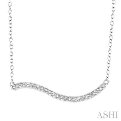 Wave Diamond Fashion Necklace