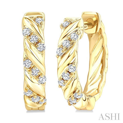 Petite Diamond Huggie Fashion Earrings