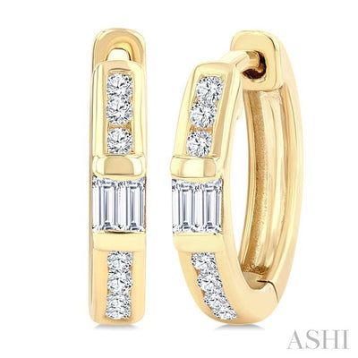 Petite Diamond Huggie Fashion Earrings