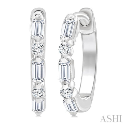Petite Diamond Huggie Fashion Earrings