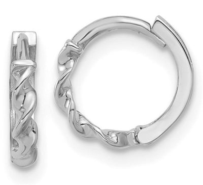 Twist Huggie Hoop Earrings
