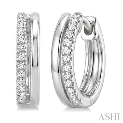 Petite Diamond Fashion Huggie Earrings