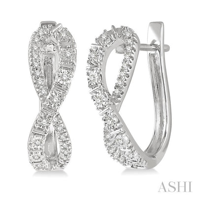 Diamond Fashion Hoop Earrings