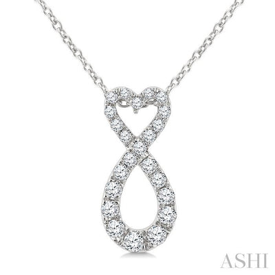 Heart Shape Infinity Diamond Fashion Pendant