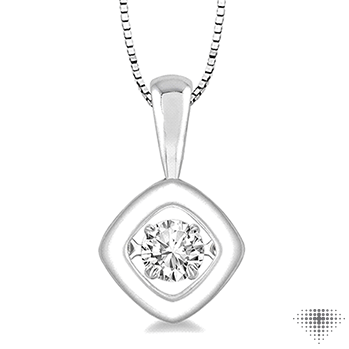 Cushion Shape Emotion Diamond Pendant