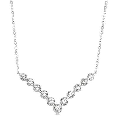 Chevron Diamond Necklace