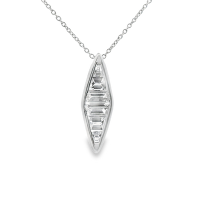 Trapezoid Diamond Pendant