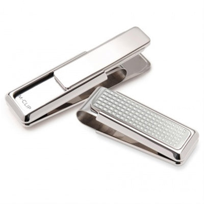 Stainless Steel Diamond Money Clip