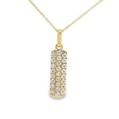 Honeycomb Diamond Pendant