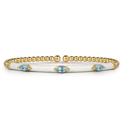 Bujukan Blue Topaz Bangle Bracelet