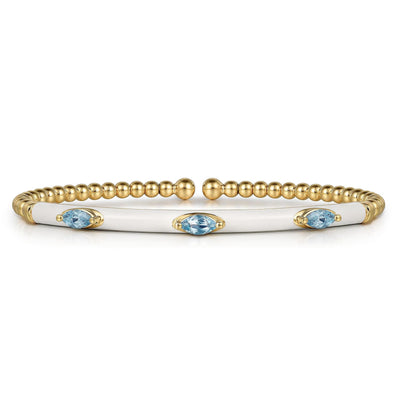 Bujukan Blue Topaz Bangle Bracelet