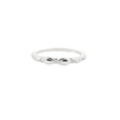 Sculpted Straight Band Wedding Ring