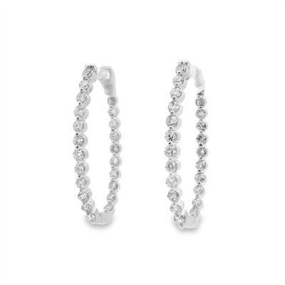Inside-Out Diamond Hoop Earrings
