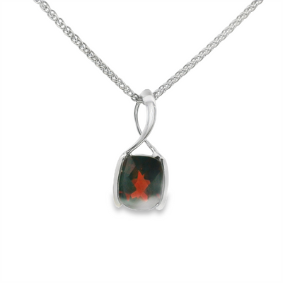 Garnet Solitaire Pendant
