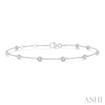 Diamond Station Chain Bracelet