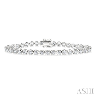 Illusion Diamond Tennis Bracelet