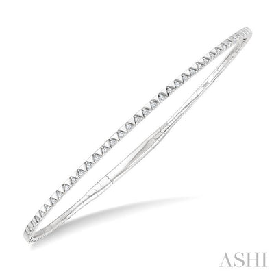 Diamond Halfway Triangle Flex Bangle