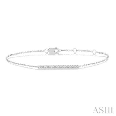 Bar Petite Diamond Fashion Chain Bracelet