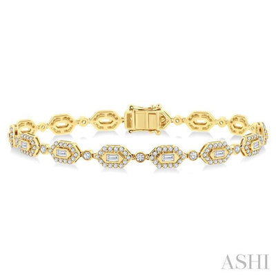 Diamond Fashion Link Bracelet