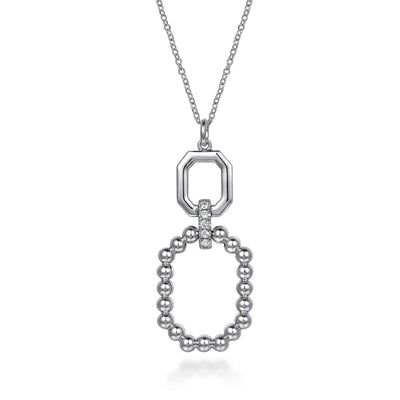 Bujukan Sterling Silver White Sapphire Pendant