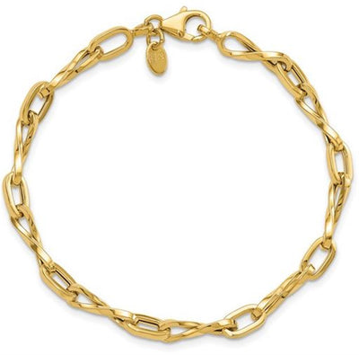 Twisted Fancy Link Bracelet
