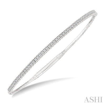 Halfway Diamond Flex Bangle
