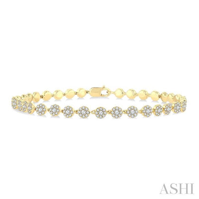 Cluster Diamond Fashion Bracelet