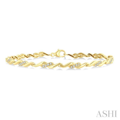 Diamond Swirl Fashion Bracelet