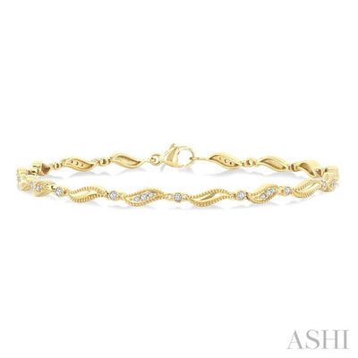 Wave Diamond Fashion Bracelet