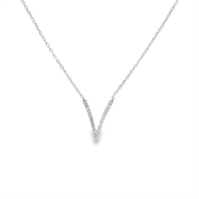 Chevron Diamond Necklace