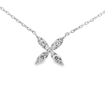 Floral-Inspired Diamond Necklace