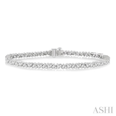 Scatter Zig-Zag Baguette Diamond Bracelet