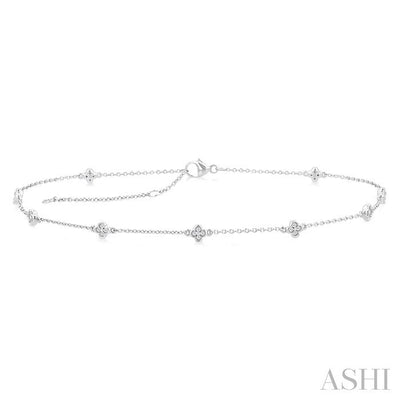 Clover Diamond Station Chain Anklet