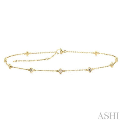 Clover Diamond Station Chain Anklet