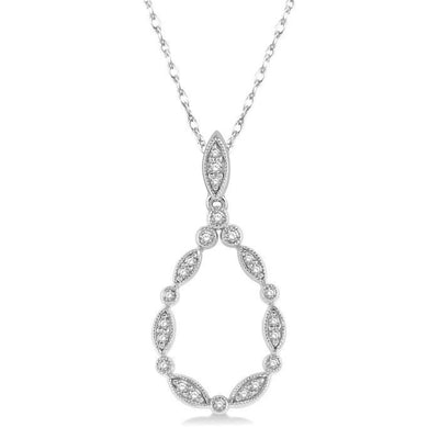 Teardrop Diamond Pendant