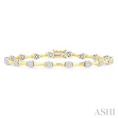 Lovebright Diamond Fashion Bamboo Bracelet