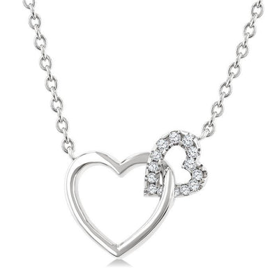 Petite Diamond Heart Necklace