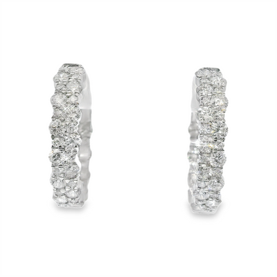 Inside-Out Diamond Hoop Earrings