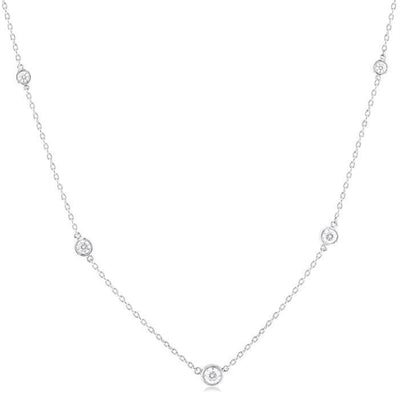 Diamond Station Necklace