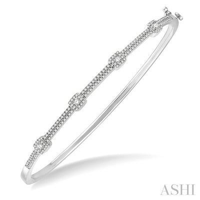 Halo Diamond Fashion Bangle
