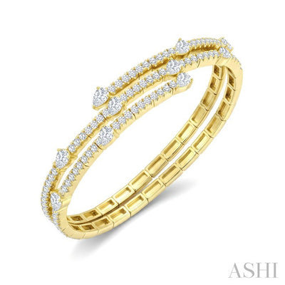 Diamond Fashion Flex Bangle
