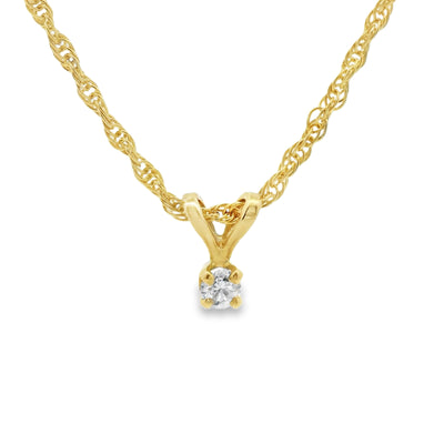 Classic Solitaire Pendant