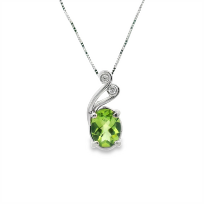 Peridot & Diamond Pendant
