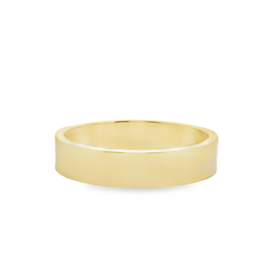 Flat Straight Band Wedding Ring