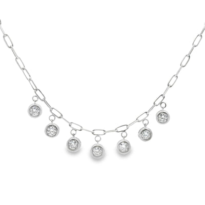 Diamond Paperclip Necklace