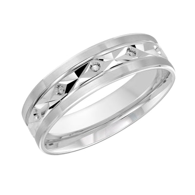 Men's Patterned Wedding Ring