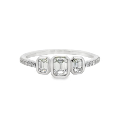 Diamond Three Stone Fashion Ring