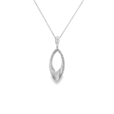 Marquise Shape Diamond Pendant