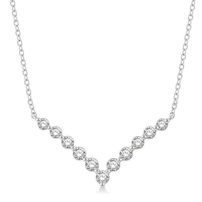 Chevron Diamond Necklace