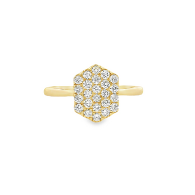 Honeycomb Diamond Fashion Ring